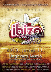 Ibiza Sunrise 2010 flyer