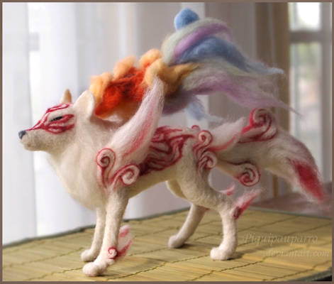 Shiranui  - okami Neelde felting