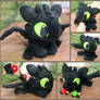 Little Toothless - handmade plush