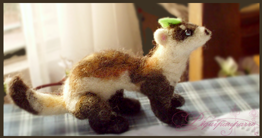 Needle Felted Ferret