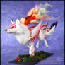 Okami - Needle felted figure