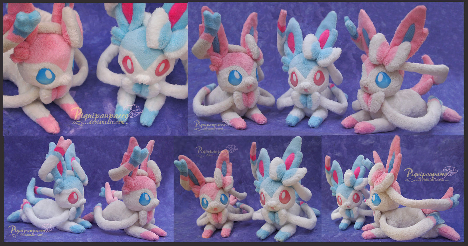 Sylveon - handmade plushies by Piquipauparro