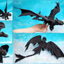 Toothless the Night Fury - Felt Art Doll