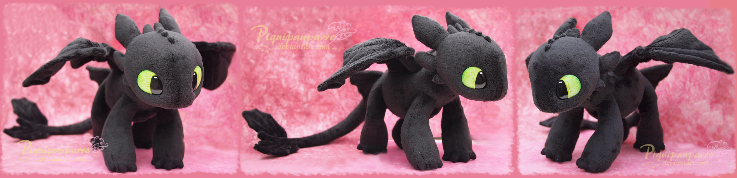 Young Toothless  - Handamde plushie