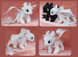 Young Light Fury - Handmade Plush