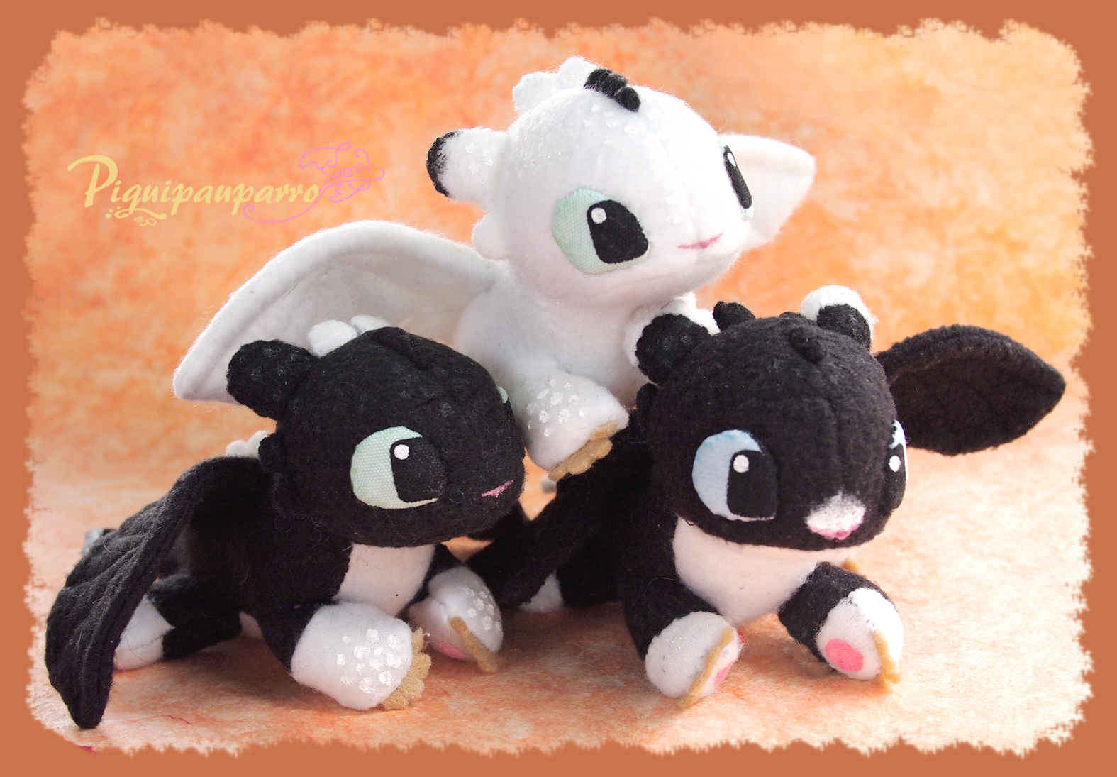 Light fury and toothless plush on sale