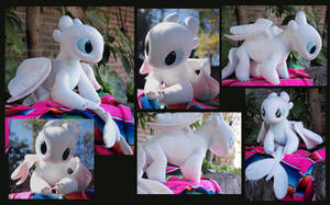 Young Light fury - Handmade plush