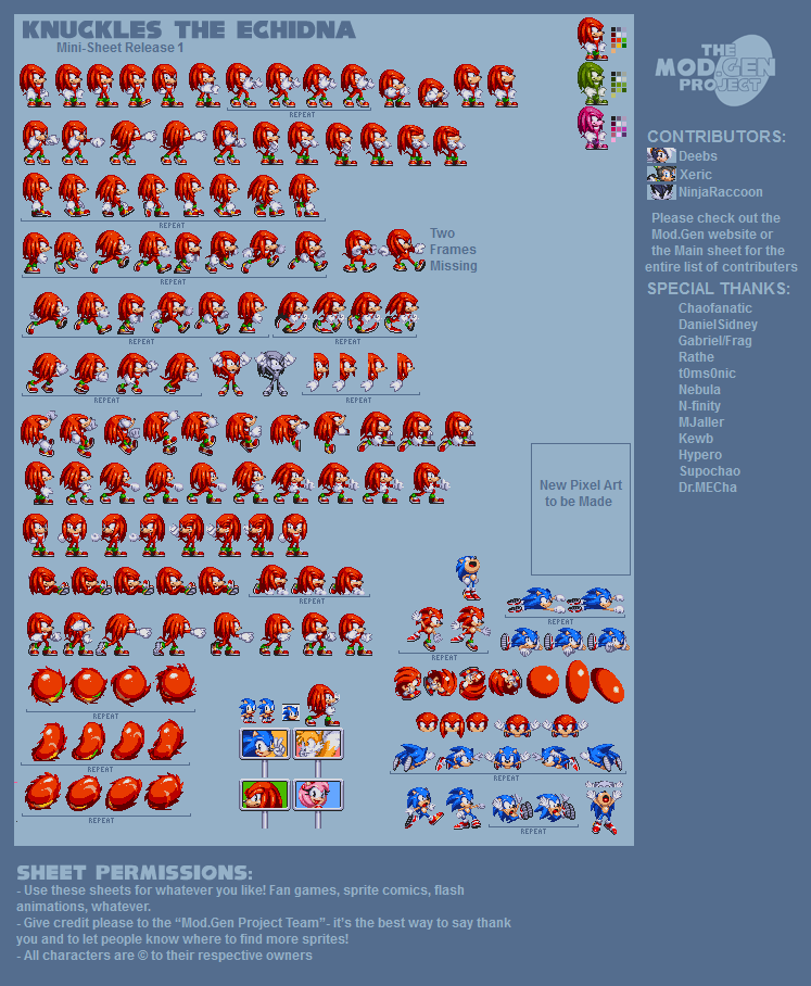 Modgen Modern Sonic Ultimate Sprite Sheet by notsoprogamer21 on DeviantArt