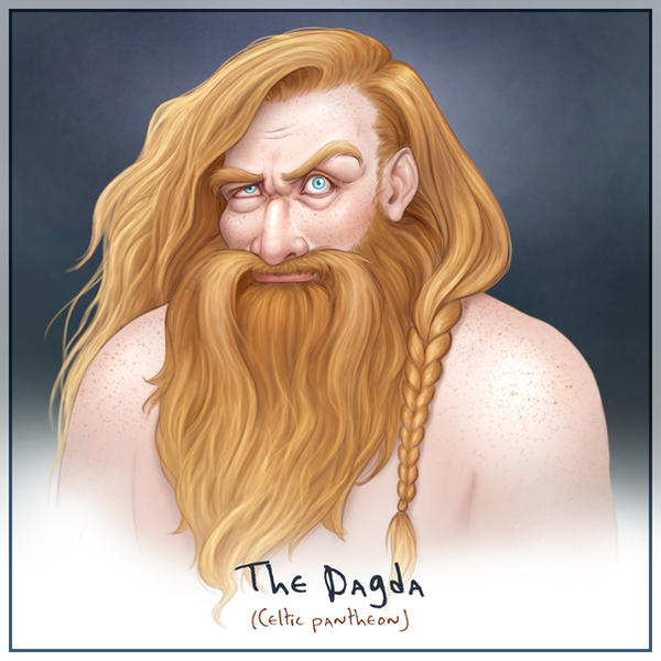 Godda Myth Godlings Faces - The Dagda by TheArtfulMegalodon on DeviantArt