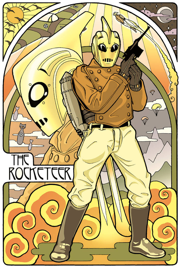 Rocketeer in Color by TheArtfulMegalodon on DeviantArt