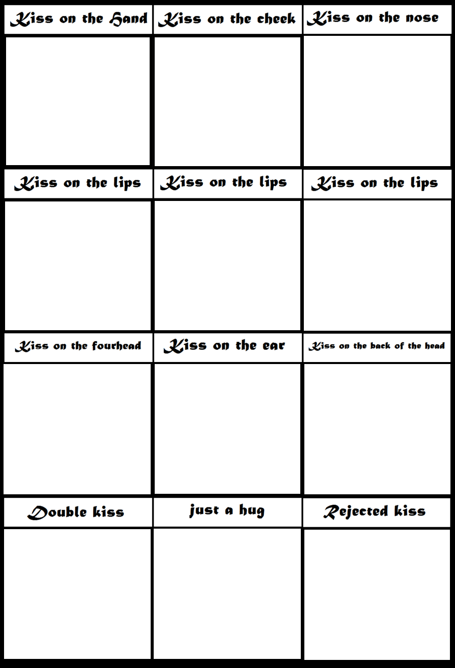 Blank Kiss Meme By Averylilith On Deviantart Blank Kiss Meme By Averylilith On Deviantart
