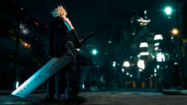 Cloud Strife Advent Remake Cosplay Wallpaper 4k