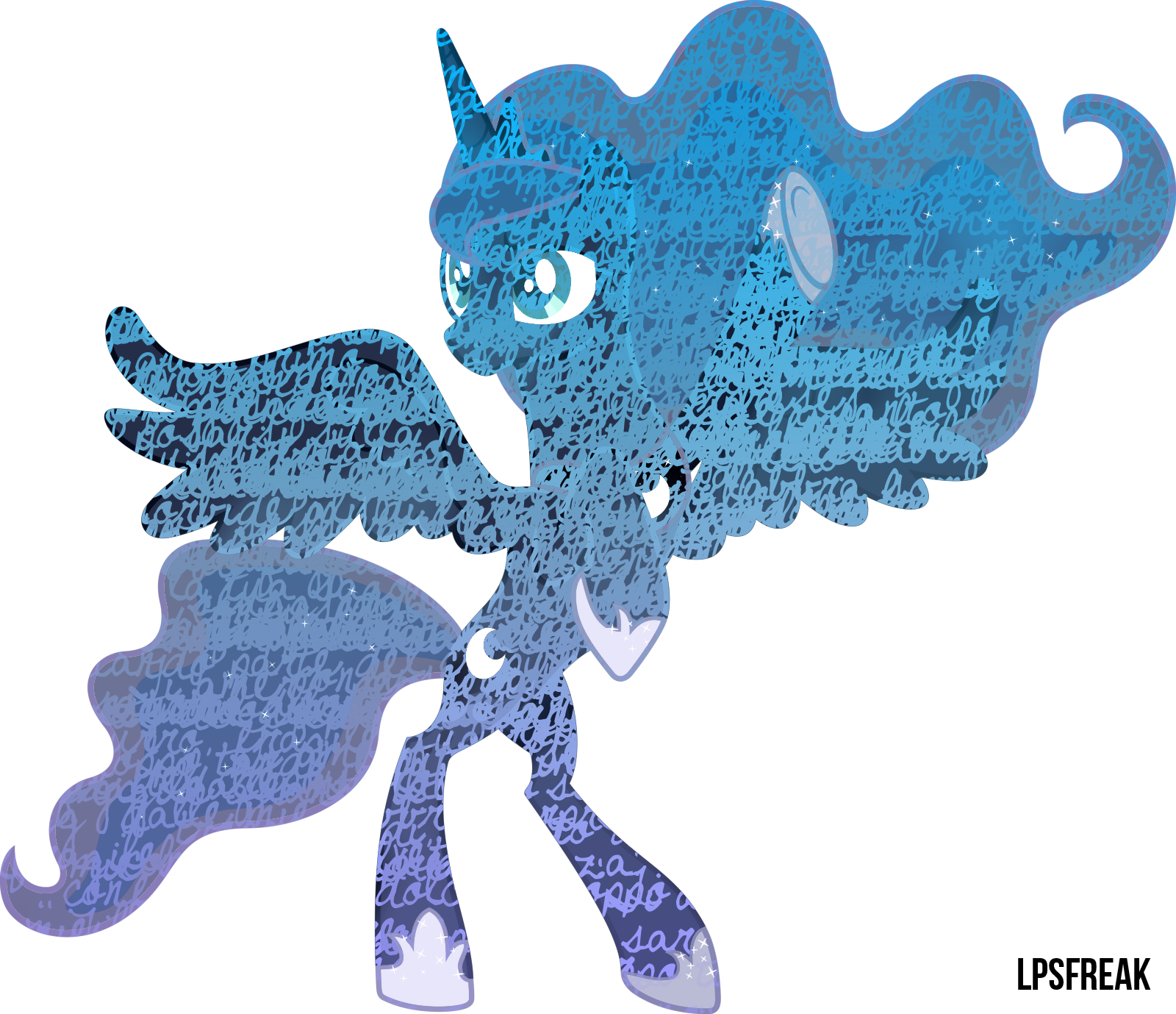 Princess Luna text photo