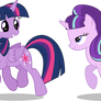 Two Purple Ponies