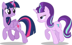 Two Purple Ponies