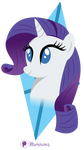 simple ponies RARITY by illumnious