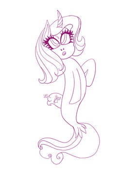 Lineart: Seapony Flares Midnight