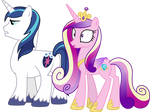 Cadance and shining amour by illumnious