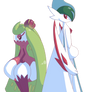 Gallade and Tsareena