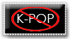 Anti k-pop stamp