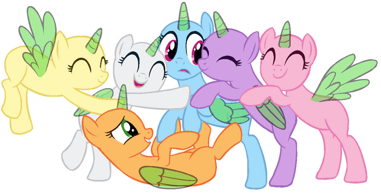 mlp group base by polymercorgi on DeviantArt