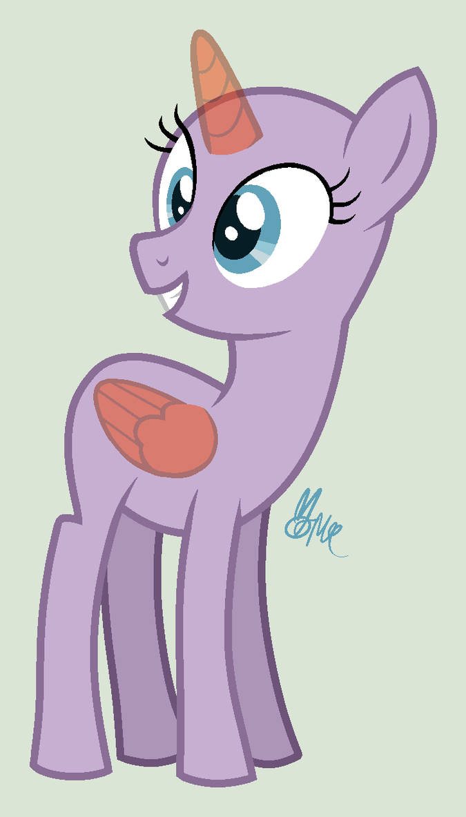 pearly whites/tall filly base by on DeviantArt