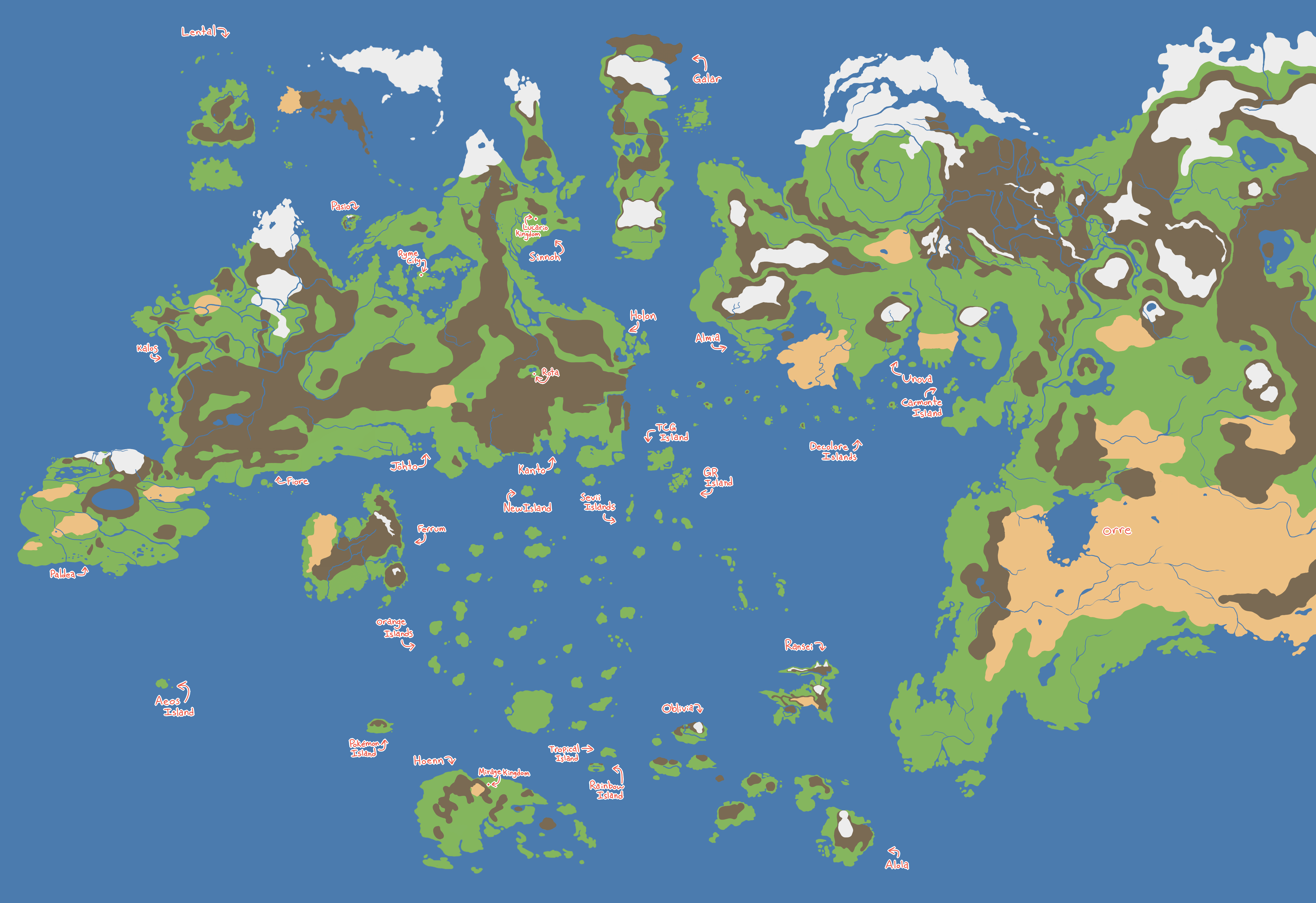 pokemon world online map