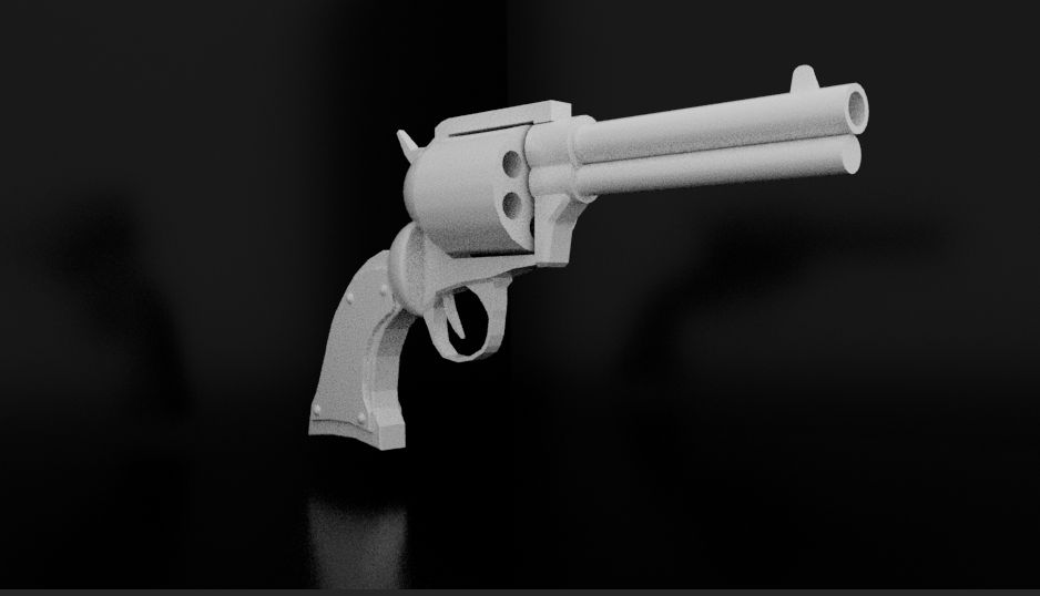 Low-Poly Revolver (MAYA) by Dio-7 on DeviantArt