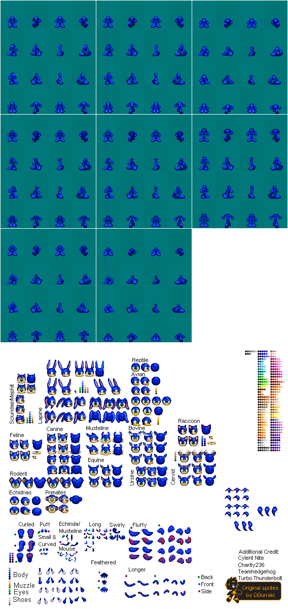 Modgen Sonic Sprites Sheet Remastered by SonicFanSheet on DeviantArt