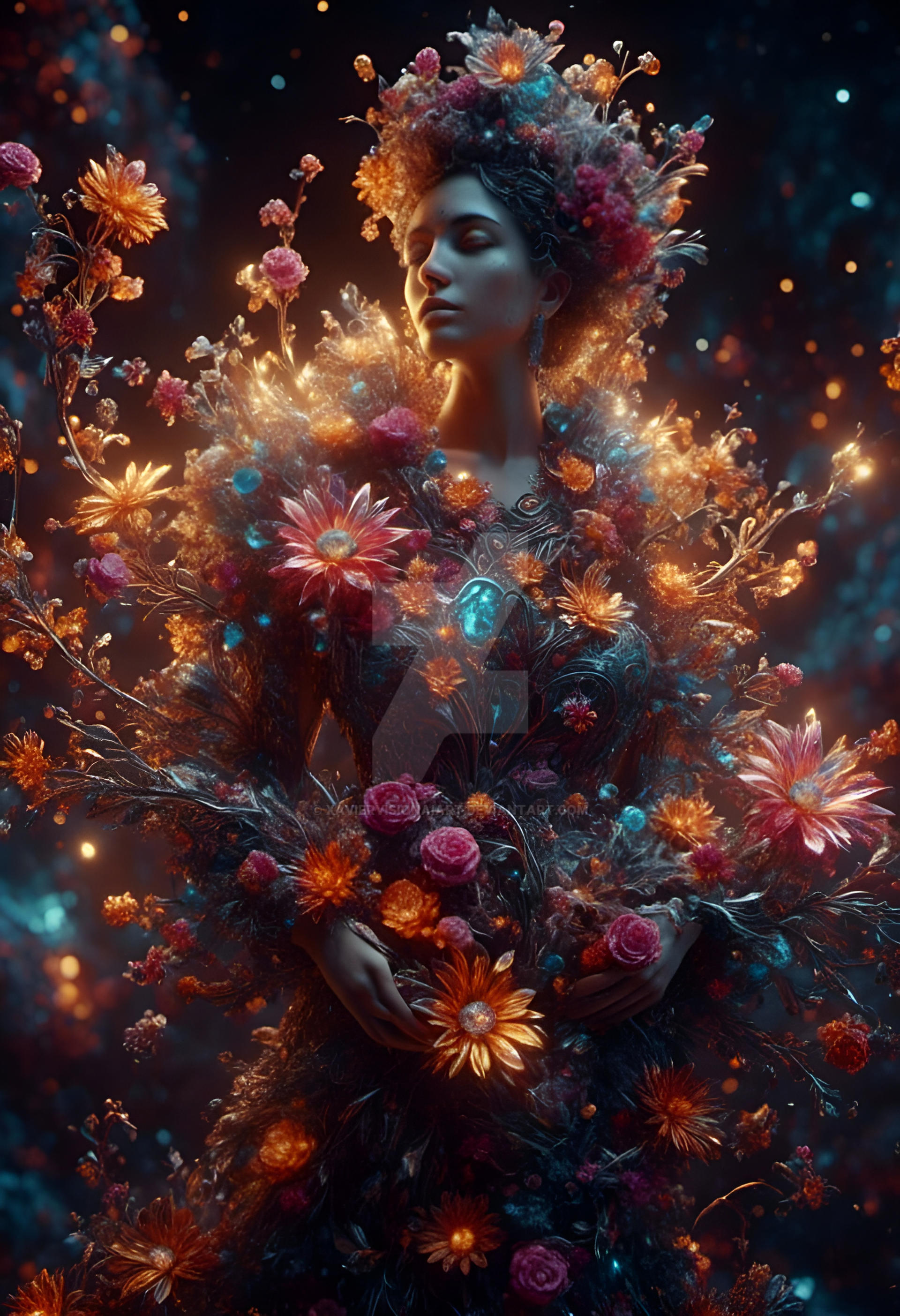 Floral Energy by XavierVisionAiArt on DeviantArt