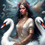 Swan Princess And her Swans