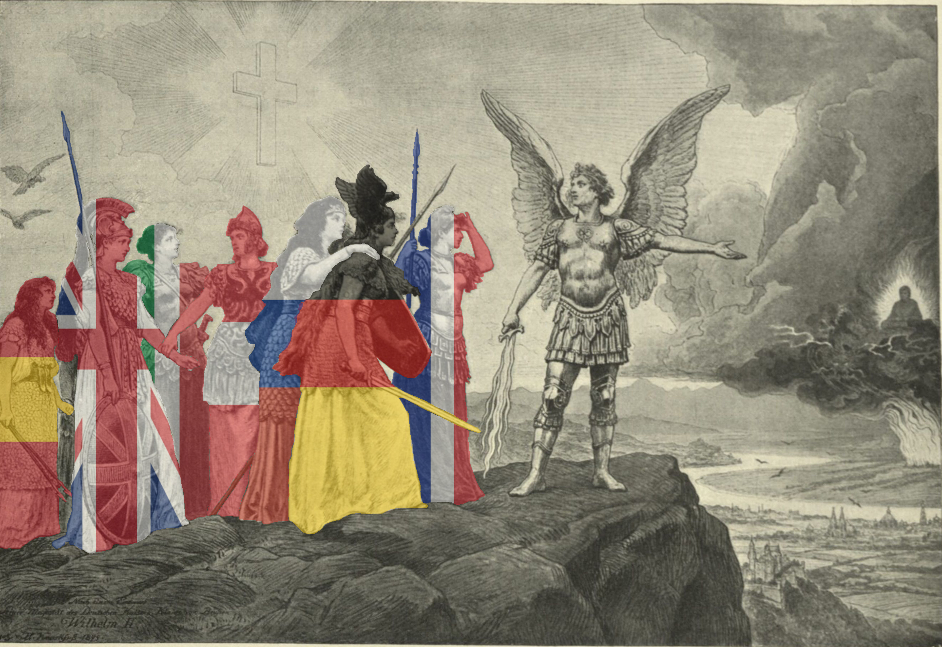 Volker Europas w/ flags