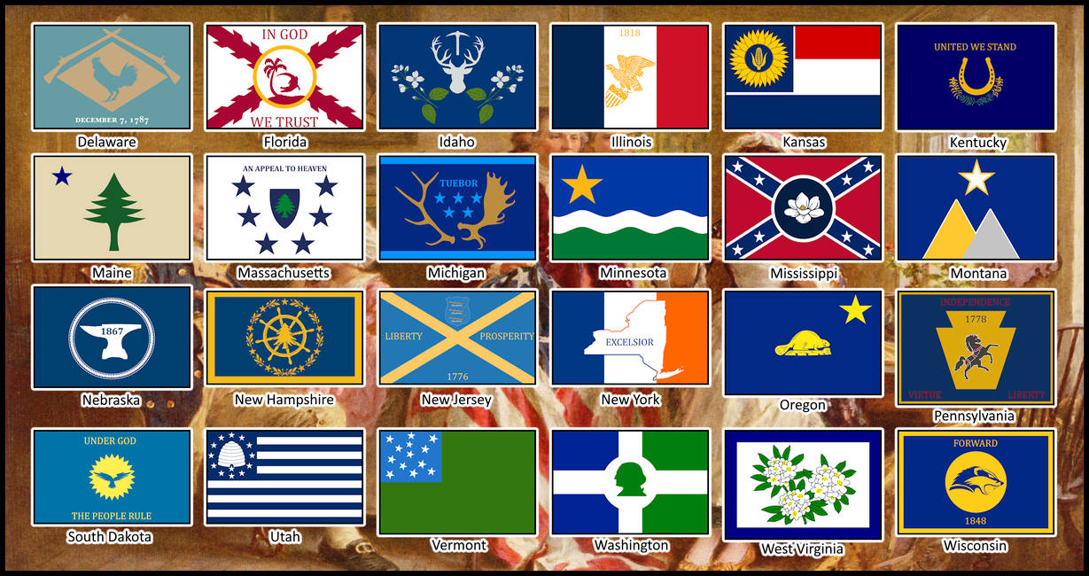 Redesigned State Flags by truffledude on DeviantArt