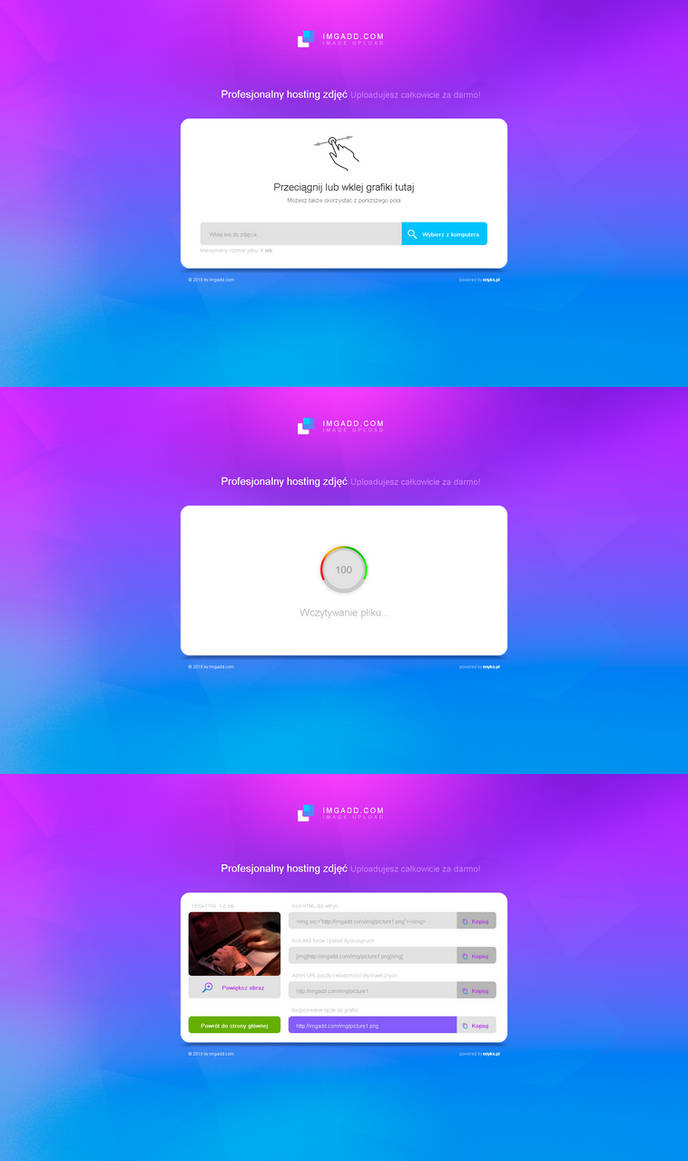 Image upload project by enyks.pl - Webdesign by sheppard100