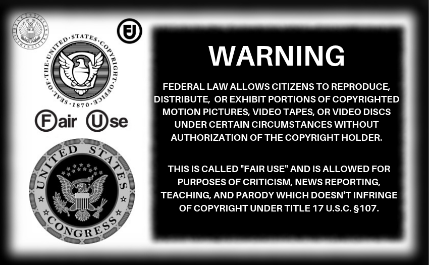 Fair Use Copyright Disclaimer by PeterJThurston on DeviantArt