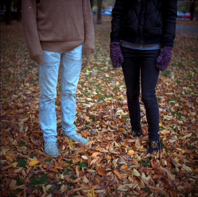 feet on leaves