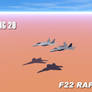 MIG 29 vs F22 Raptor