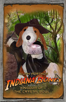 Plush Porthos as Indiana Bones