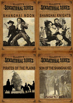 Huang Chung: The Rising Son Dime Novel Covers