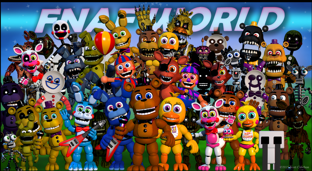 Fnaf World Fnaf 1 Characters Fnaf World Fnaf 1 Characters