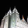 SLC Mormon Temple at Night