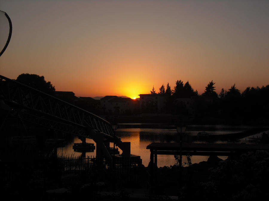 Sun Setting in Portaventura