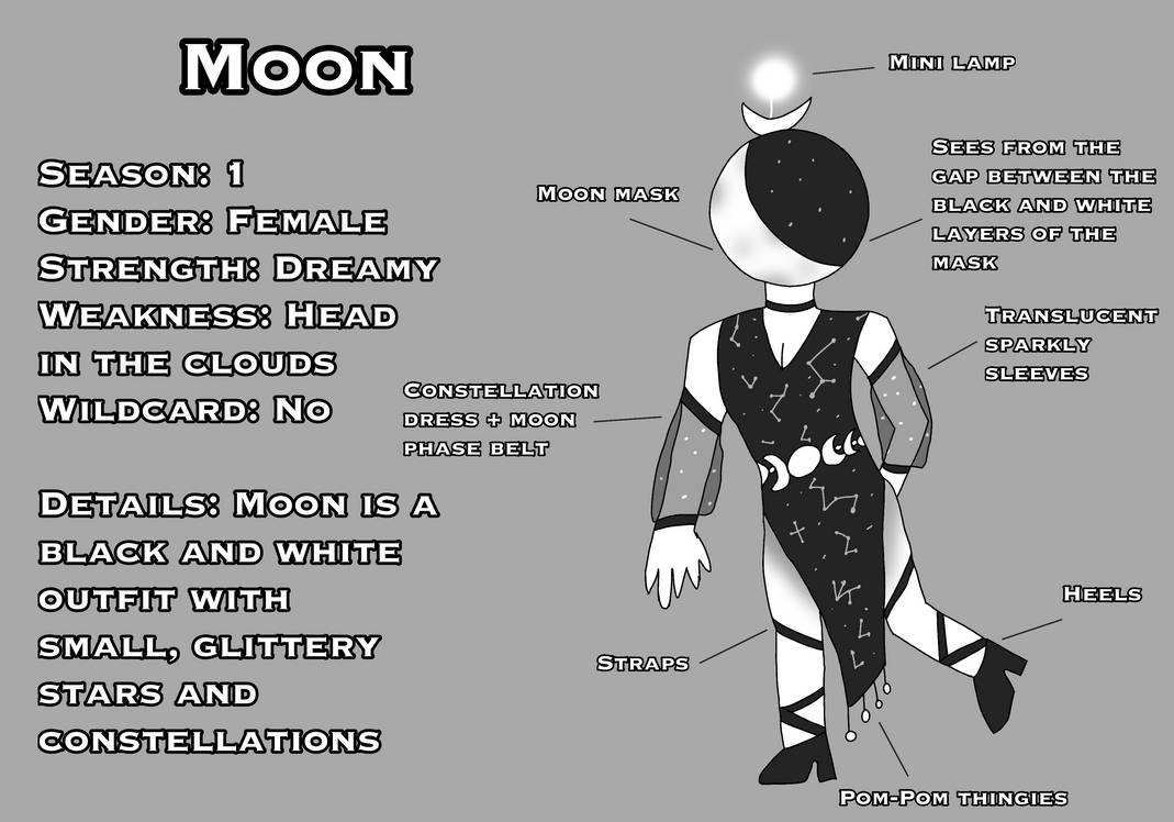 Singer Oc MOON I Masked Singer OC by ieatmarbles on DeviantArt