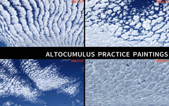 Altocumulus Practice Paintings