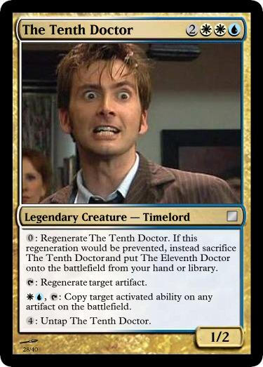 tenth doctor mtg card Getting Timey-Wimey With Doctor Who Commander Previews