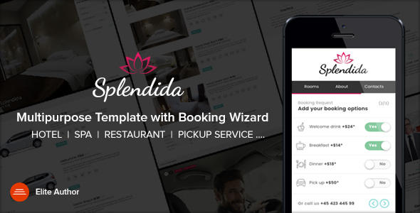 SPLENDIDA | Multipurpose template with Booking Wiz