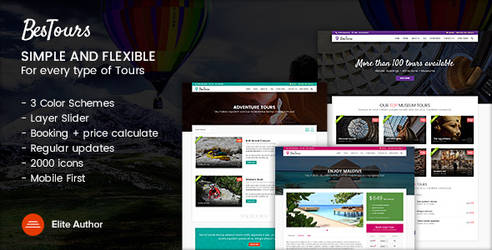 BESTOURS - Tours, Excursions and Travel template