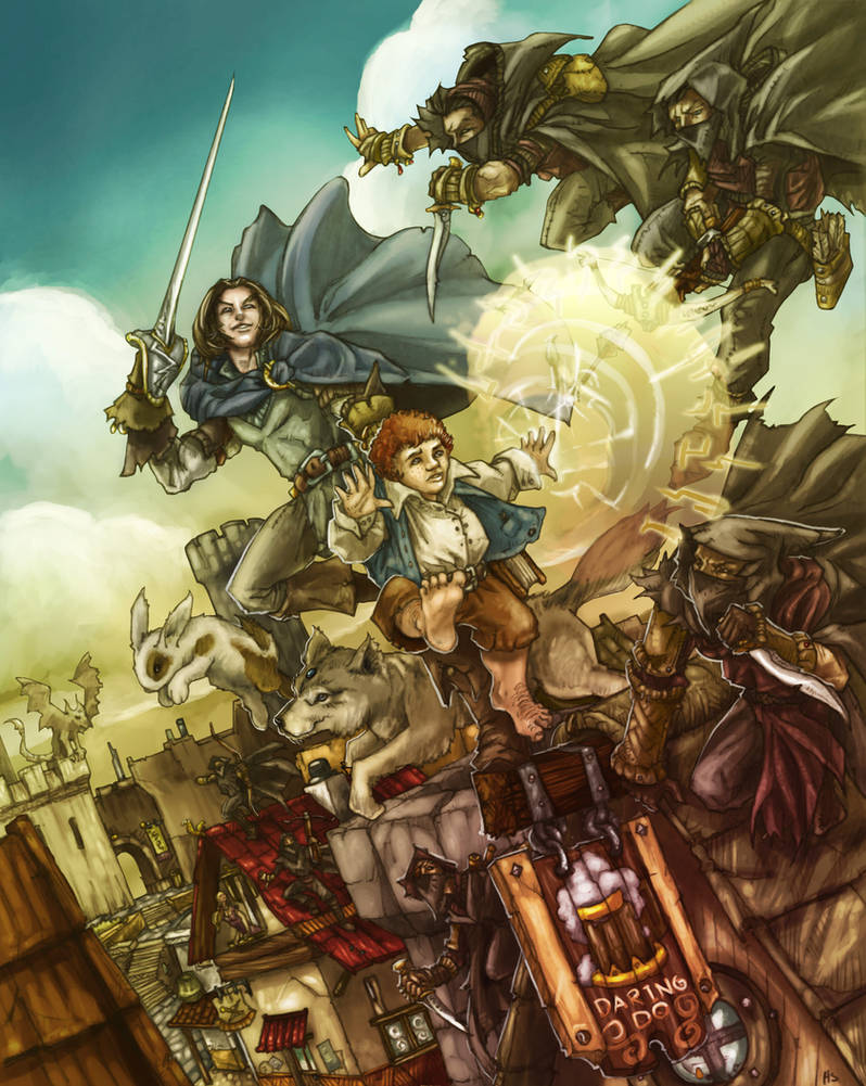 Rooftop Chase by butterfrog on DeviantArt
