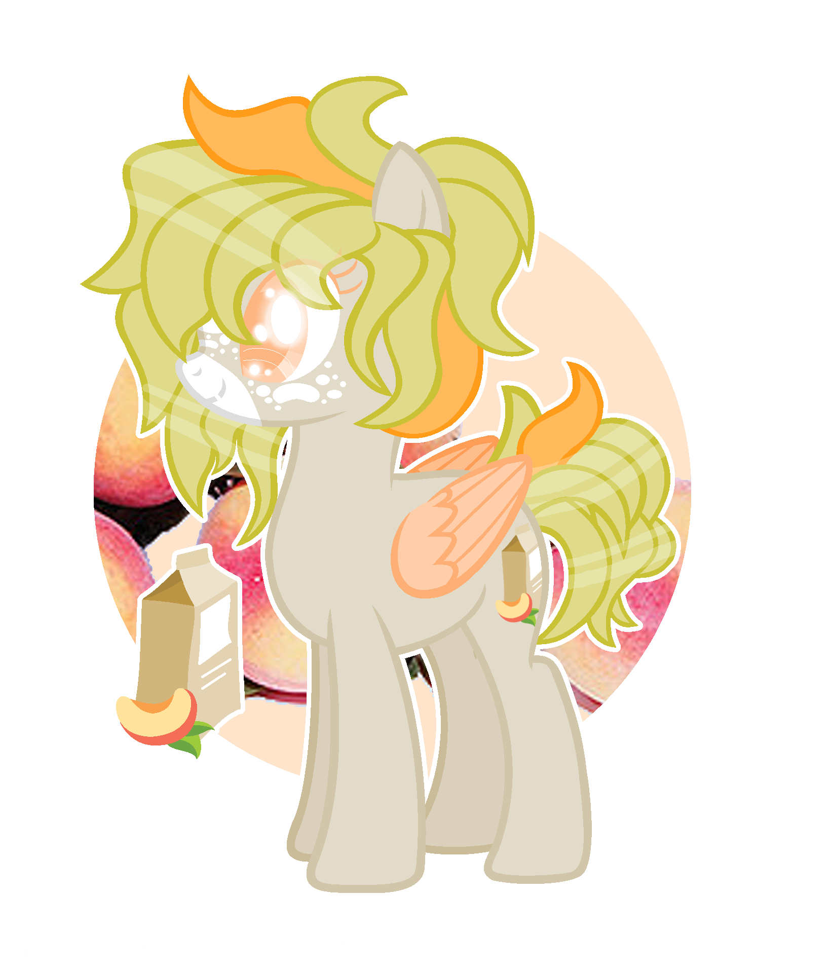 Peach Milk | Aesthetic Smol Buttfruit