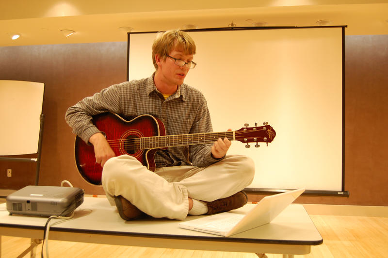 Hank Green serenading us all.